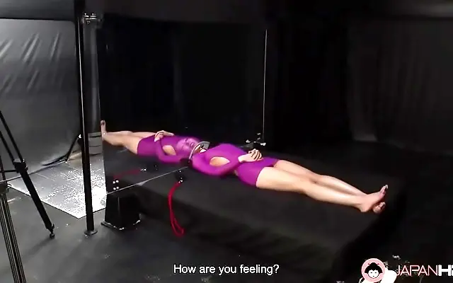 Beneath a hungry group the sexy Japanese brunette takes it all uncensored