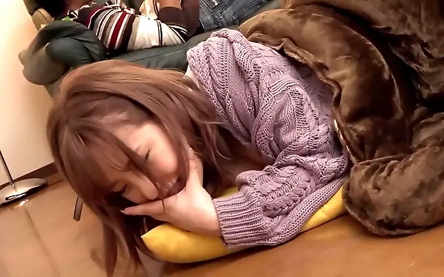 Playful Fingering Under the Kotatsu Leads to Quiet Pleasure