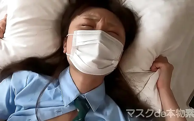 Blue room naughty Kyushu girl cheats on boyfriend in secret solo shoot