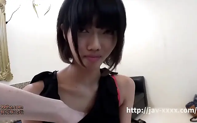 Her sultry Japanese gaze ignites passion in uncensored JAV ecstasy