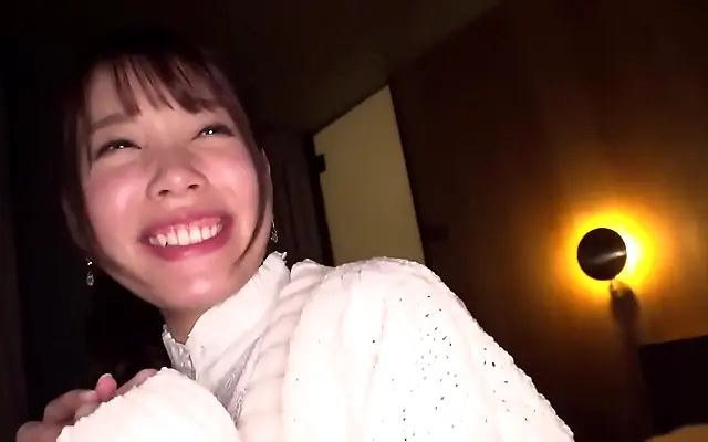 Dim room lights flicker as petite Asian idol gets hardcore pussyfucked by producer