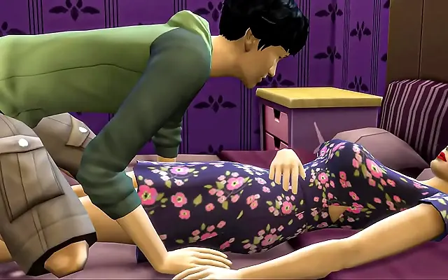 精产 亚洲+ 久久人人 Stepson's lustful fantasies ignite in steamy encounter with seductive Asian mom
