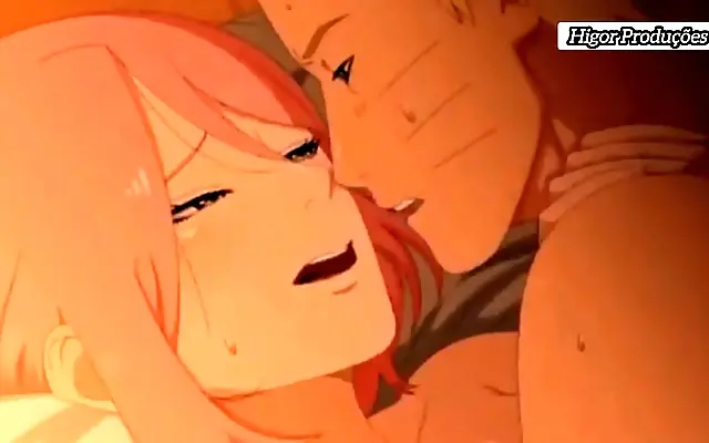 Naruto and Sakura's secret forest tryst ignites with passionate urgency