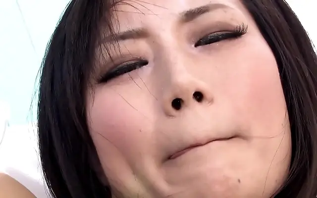 Frenzied Japanese beauty moans as ex toys tease her shaved pussy