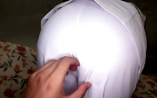 In the office cubicle shy Japanese beauty gets naughty with her boss
