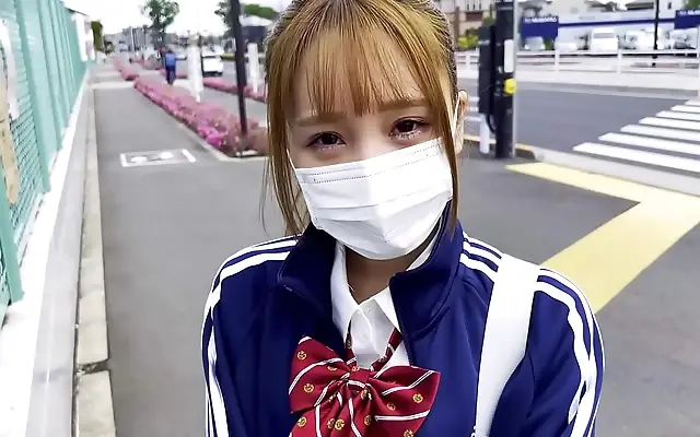 POV close-up of innocent Japanese teen seduced into wild raw sex