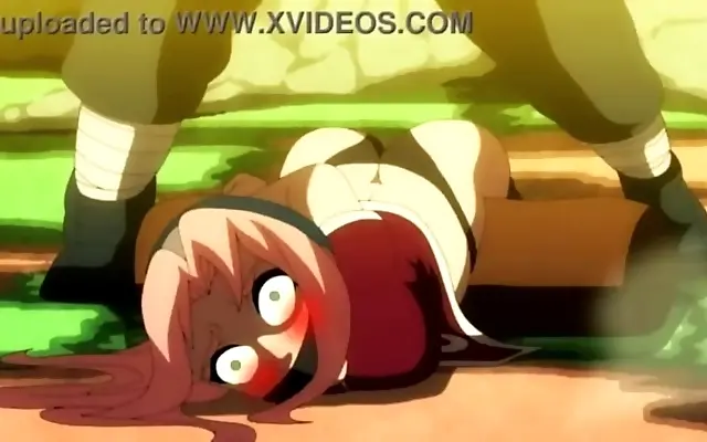 Two anime lovers entwined in passionate oral play