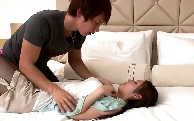 Two Asian lovers dive into a thrilling 69 encounter on a steamy Japanese date