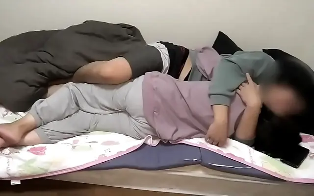 Bed bouncing as she rides me craving deep cock connection