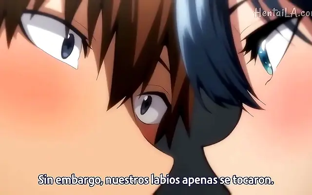 Classroom windows framed by lustful anime teens in steamy school action