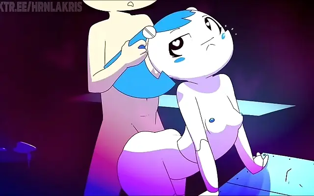 Spreading her pussy wide for the camera in animated amateur glory with big bouncing boobs