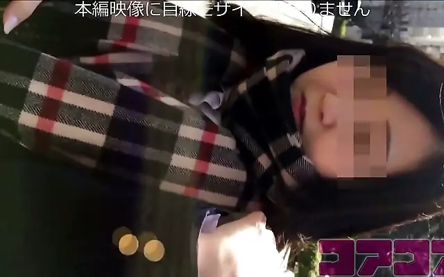 Silk ribbon slips as teen undresses for NHK man after school