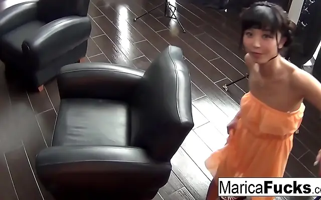 Marie masturbating in her private bedroom moment with pornstar Marica Hase