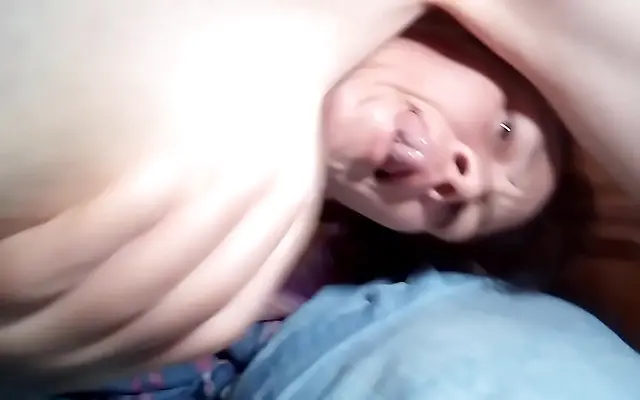 Playful stepmom tempts her stepson with a sweet late night delight