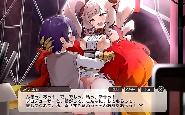 Melodic phoenix maiden seduces with silky thigh tattoo