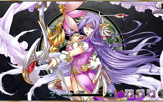 Frenzied passion of the awakened warrior maiden in heated combat climax