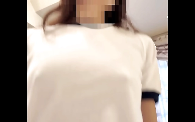 Unhurried Japanese Wife in Gym Uniform Shares Intimate Moments
