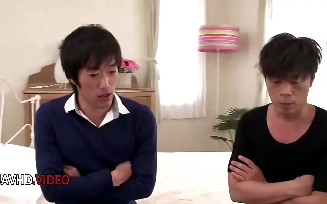 Hotel Room Threesome Bliss with Ruka the Sultry Japanese Maid