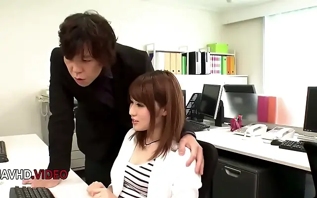 Lace Lingerie Tempts as Yumi Maeda Commands the Office Floor